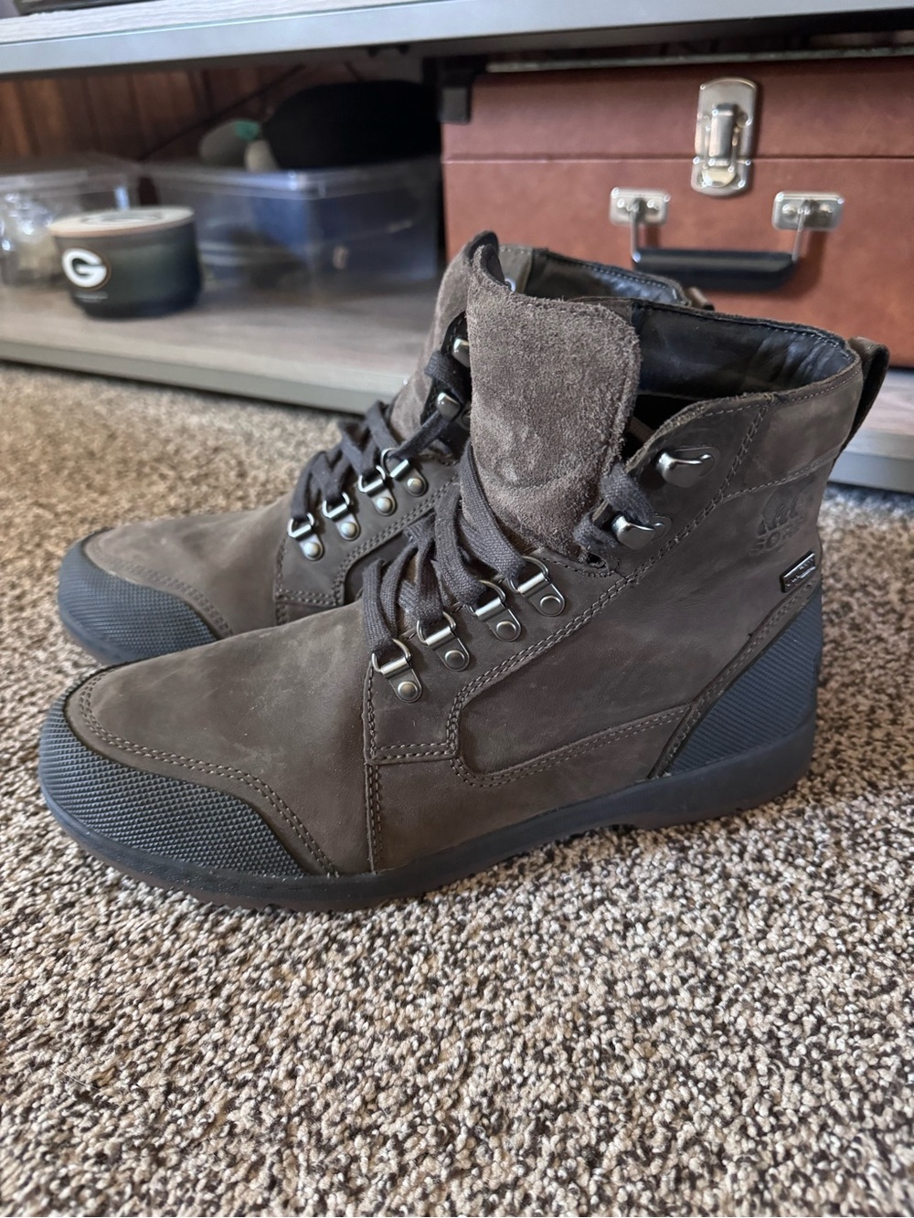 Sorel Men's Waterproof Nubuck High-Top Boot - Dark Brown